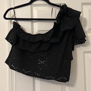 One shoulder Zara crop top